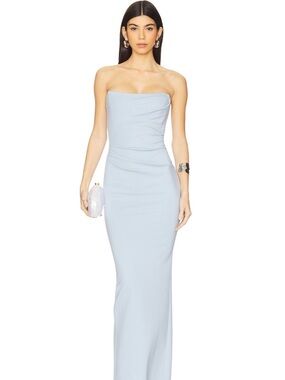 X REVOLVE Briggs Gown in Baby Blue